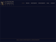 Tablet Screenshot of londonandargyll.com